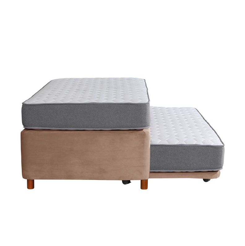 CAMA NIDO ZEN BEST TELA BEIGE 1 1/2 PZA-2