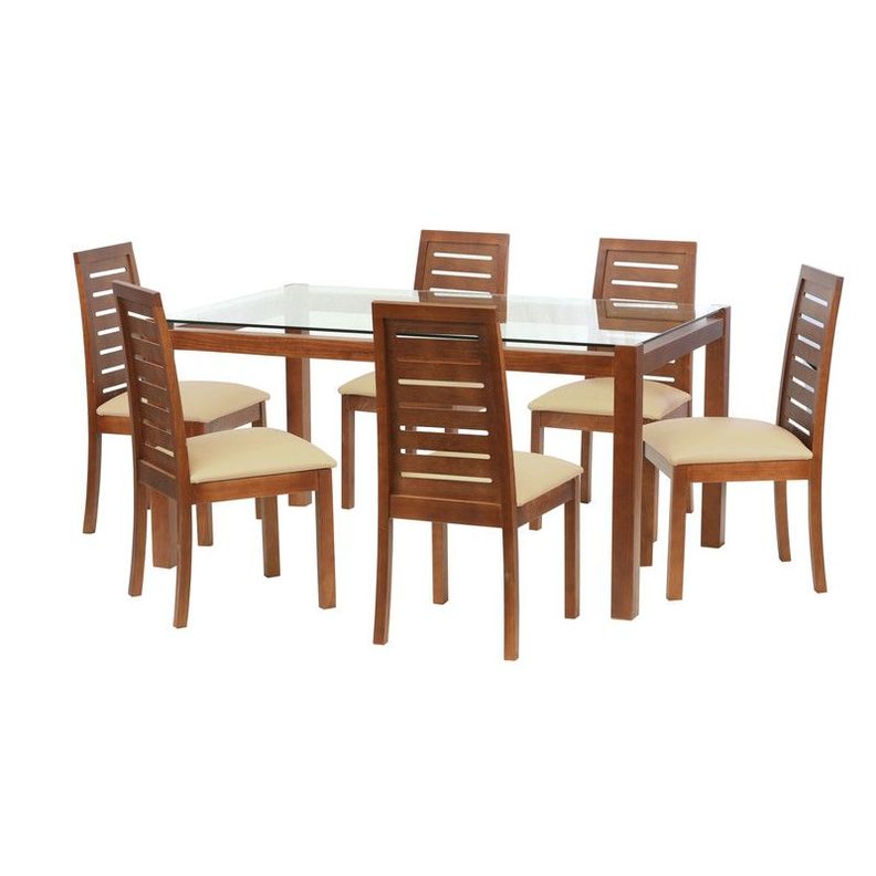 Juego De Comedor Barcelona 1600X1000 S/Tenerife Pu Beige-0