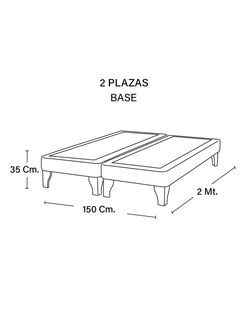 BASE EUROPEA ZEN  TELA BEIGE 2 PZA-2