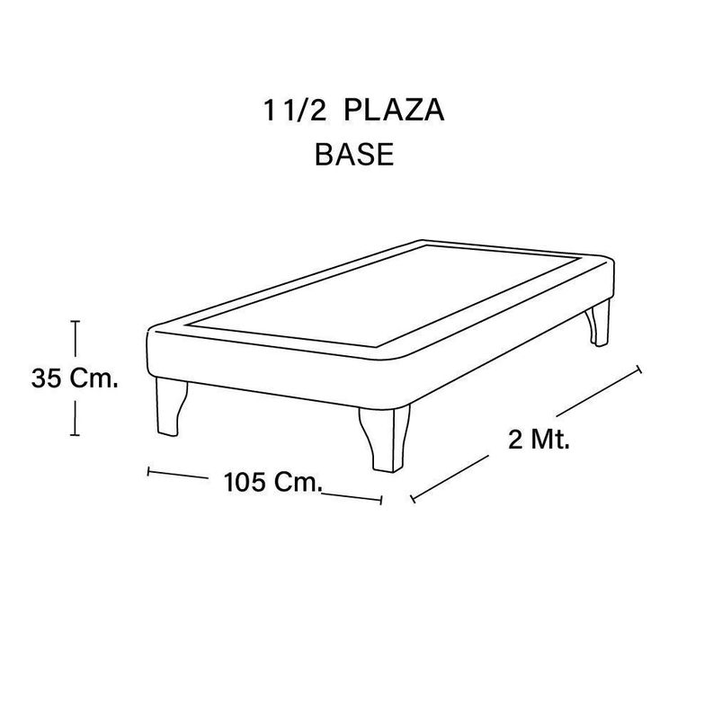 BASE EUROPEA ZEN  CUERO BEIGE 1 1/2 PZA-2