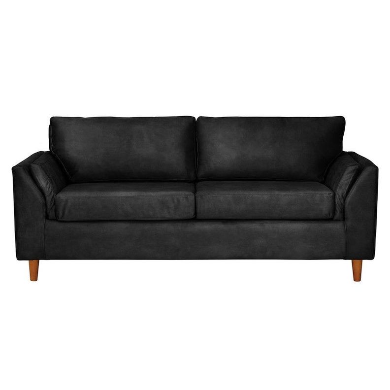 Sofa Milan 3C Con Resortes Pocket Cuero Kentucky Negro-0