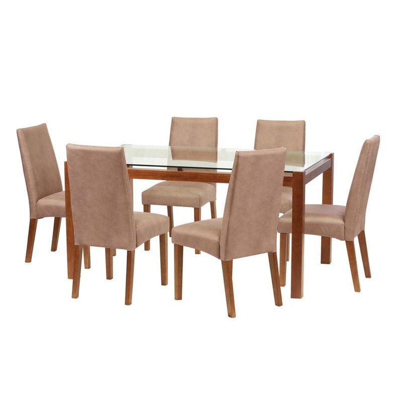 Juego De Comedor Barcelona 1600X1000 S/Cadiz Cuero Beige-0