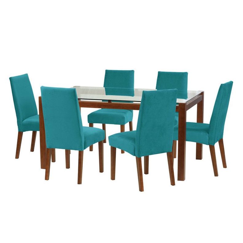 Juego De Comedor Barcelona 1600X1000 S/Cadiz Tela Turquesa-0