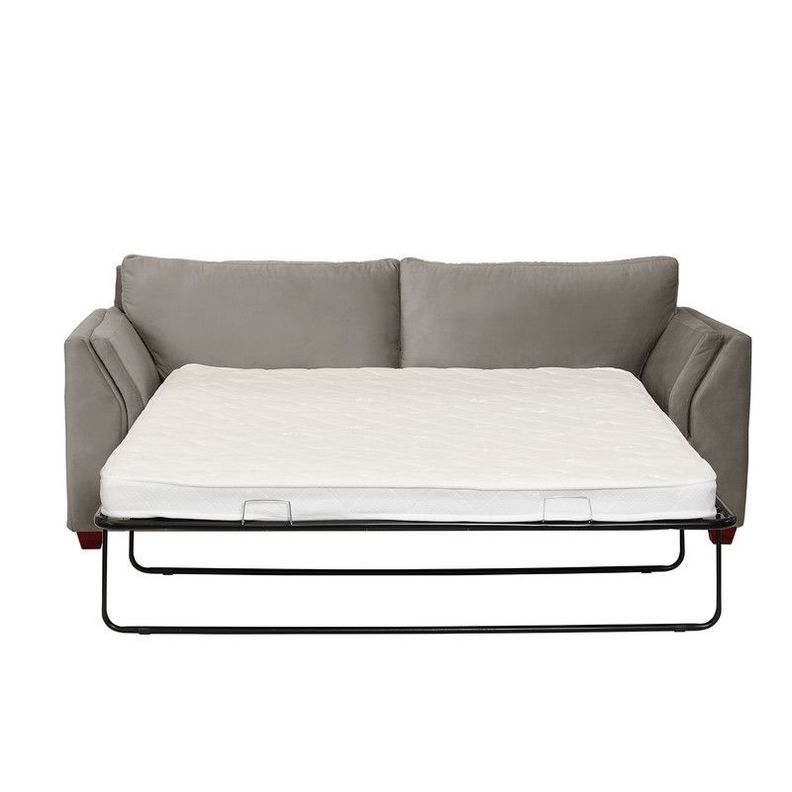 Sofa Cama Milan 2Pl Con Resortes Pocket Tela Velvet Gris-2