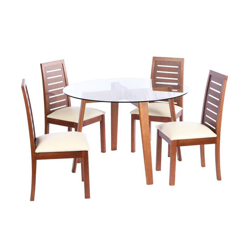 Juego De Comedor Valencia S/Tenerife Pu Beige-0