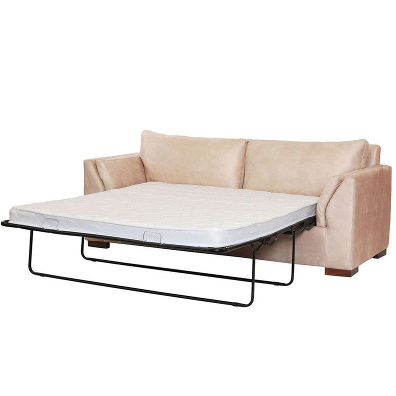 Sofa Cama Milan 2Pl Con Resortes Pocket Cuero Kentucky Beige-0