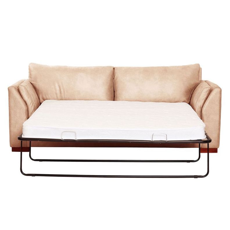 Sofa Cama Milan 2Pl Con Resortes Pocket Cuero Kentucky Beige-2