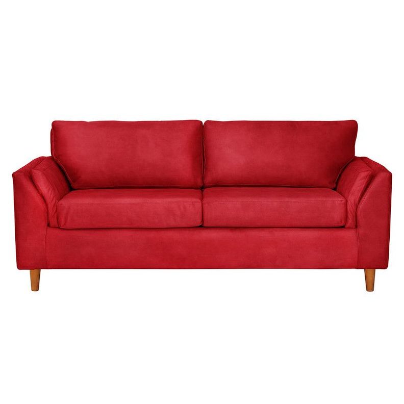 Sofa Milan 3C Con Resortes Pocket Cuero Kentucky Rojo-0