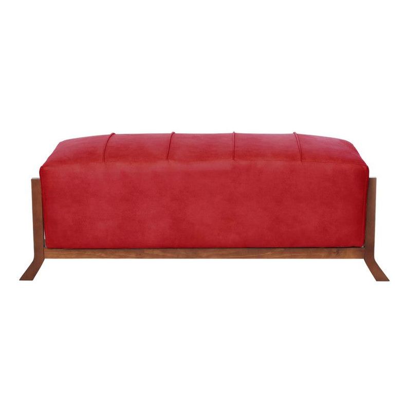 Banqueta Marsella  Cuero Kentucky Rojo-1