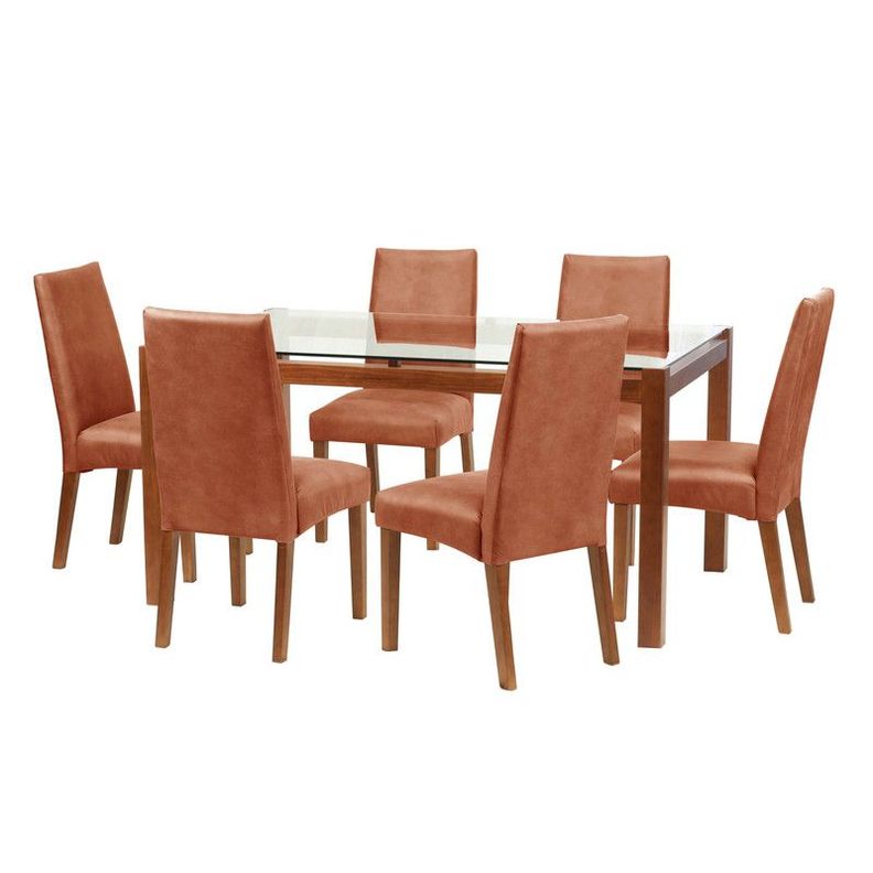 Juego De Comedor Barcelona 1600X1000 S/Cadiz Cuero Tabaco-0