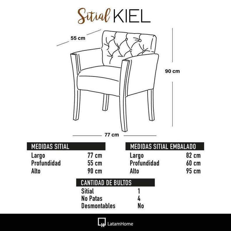 Sitial Kiel Cuero Kentucky Negro-3