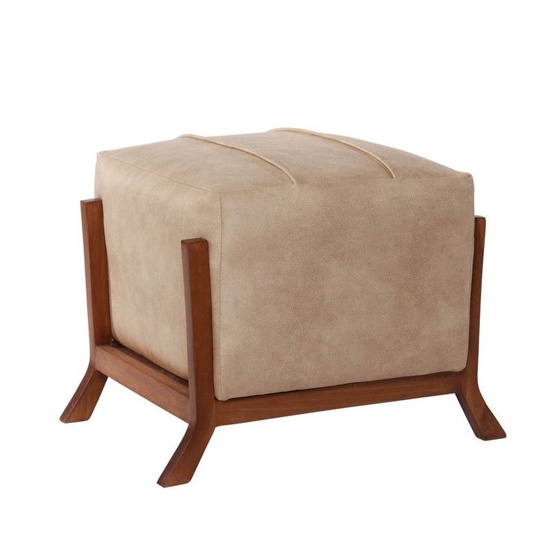 Pouf Marsella  Cuero Kentucky Beige-0