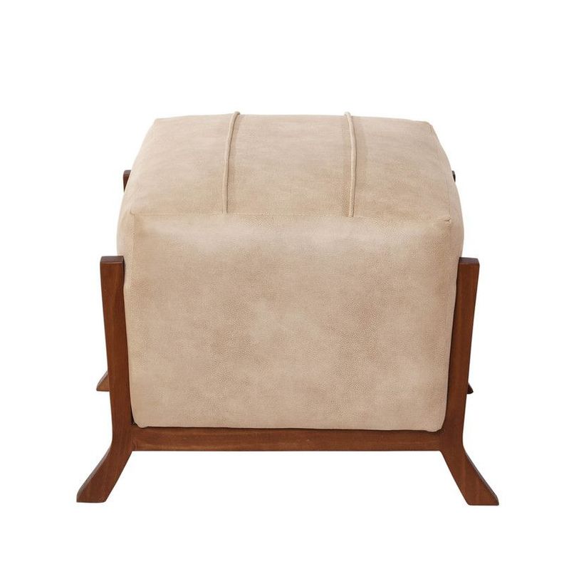 Pouf Marsella  Cuero Kentucky Beige-1