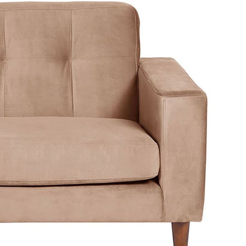 Sofa Chaiselong Izq Salerno Tela  Velvet  Beige-2