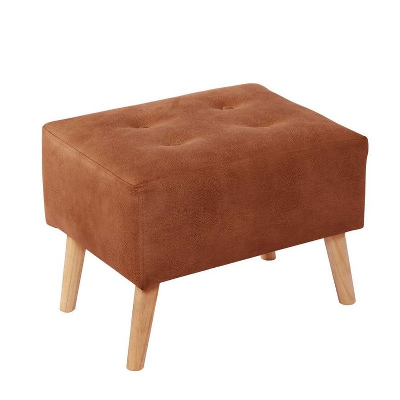 Pouf Niza  Cuero Kentucky Tabaco-0