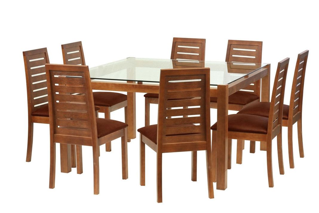 Juego De Comedor Barcelona 1400X1400 S/Tenerife Cuero Cafe Moro-0