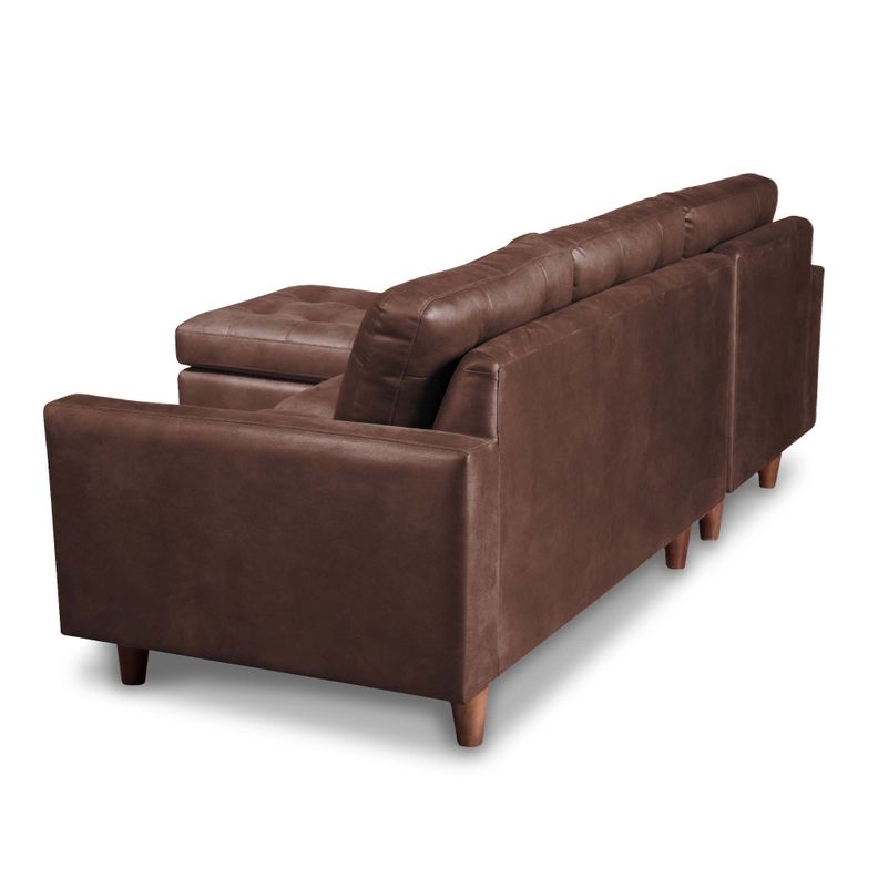 Sofa Seccional Izquierdo Napoles Cuero Kentucky Cafe Moro-3