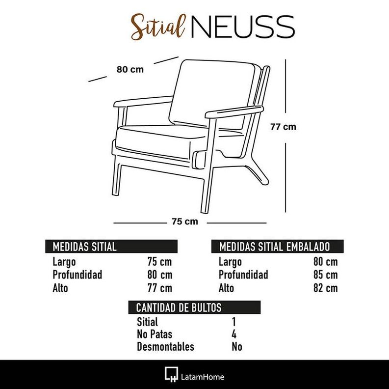 Sitial Neuss  Cuero Kentucky Beige-3