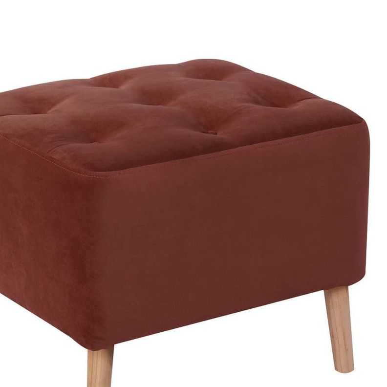 Pouf Lyon  Tela Velvet Chocolate-1