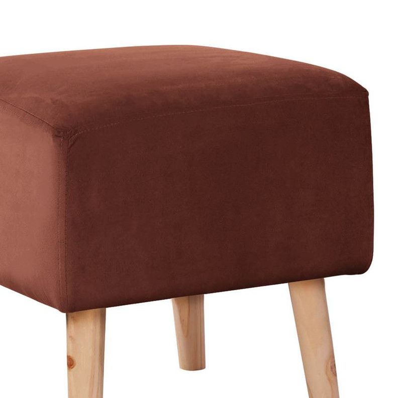 Pouf Burdeos  Tela Velvet Chocolate-1