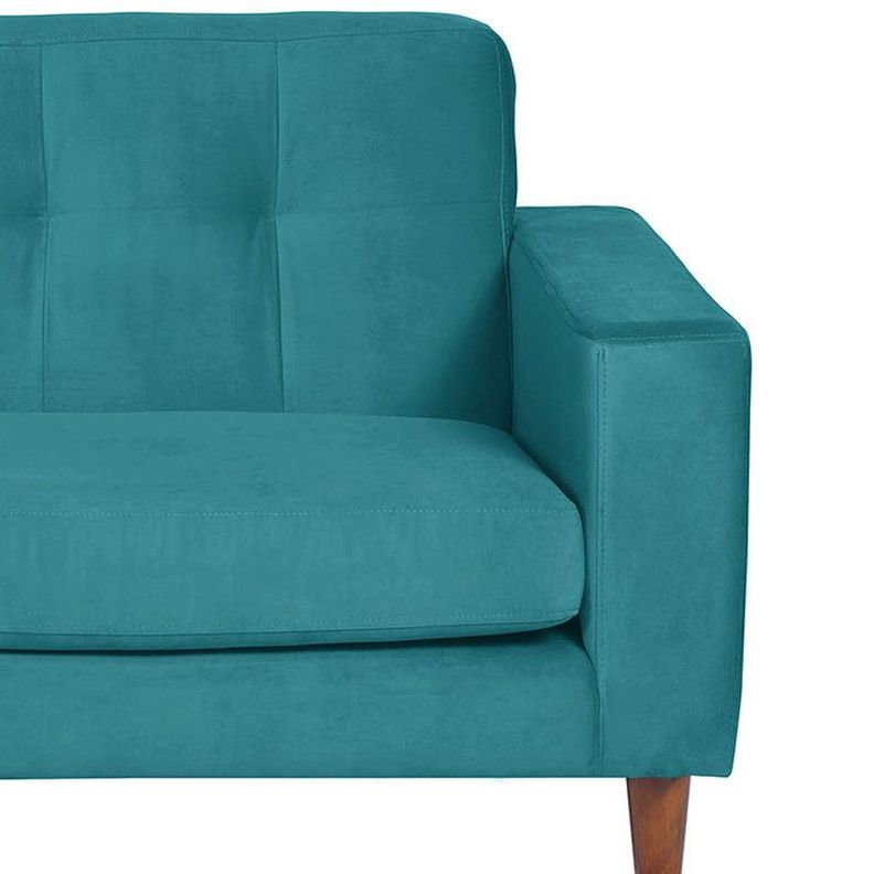 Sofa Chaiselong Izq Salerno Tela  Velvet  Turquesa-2