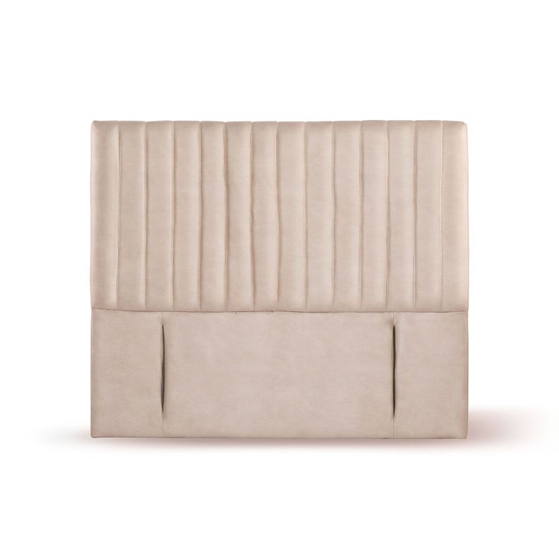 RESPALDO SORRENTO CUERO BEIGE KING