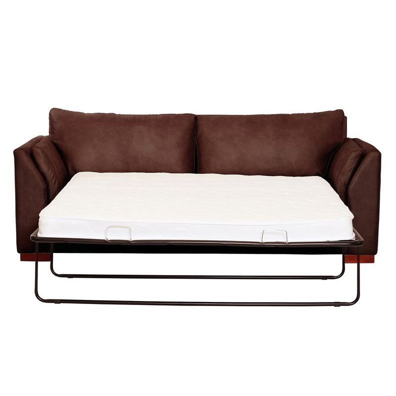 Sofa Cama Milan 2Pl Con Resortes Pocket Cuero Kentucky Café Moro-2