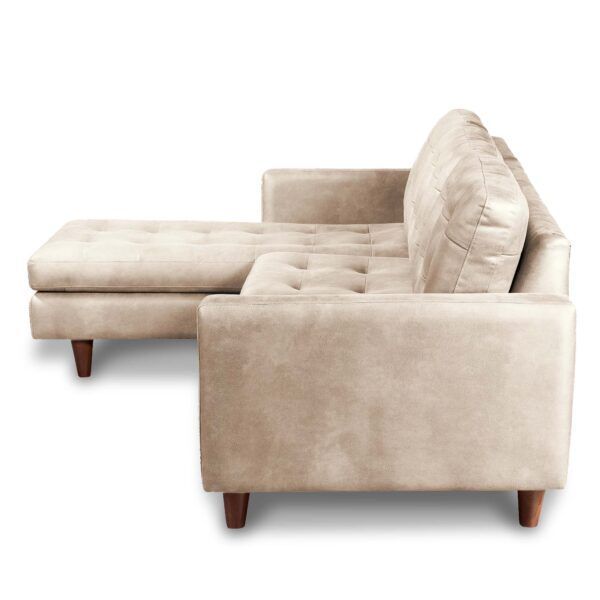 Sofa Seccional Izquierdo Napoles Cuero Kentucky Beige-2