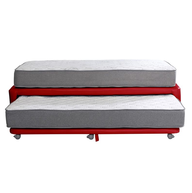 CAMA NIDO ZEN BEST PU ROJO 1 1/2 PZA-0