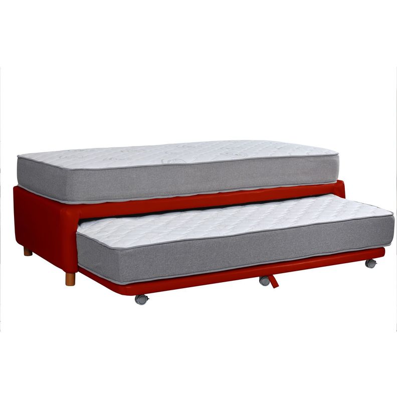 CAMA NIDO ZEN BEST PU ROJO 1 1/2 PZA-1