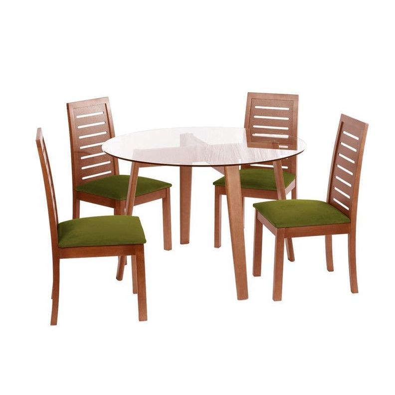 Juego De Comedor Valencia S/Tenerife Tela Verde-0