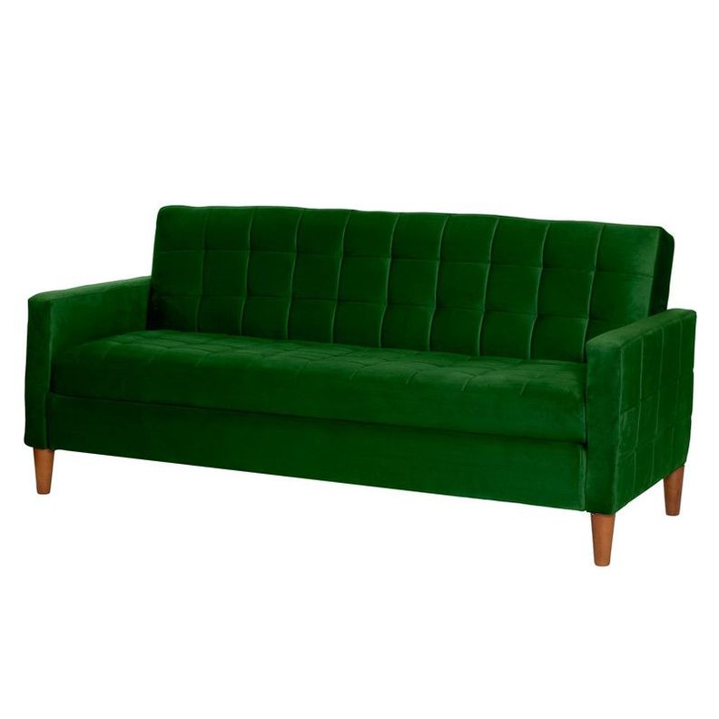FUTON GENOVA TELA VELVET VERDE-1