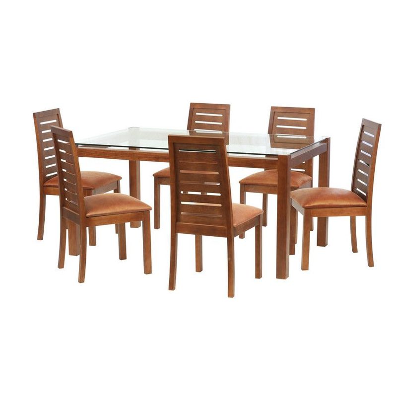 Juego De Comedor Barcelona 1600X1000 S/Tenerife Cuero Tabaco-0