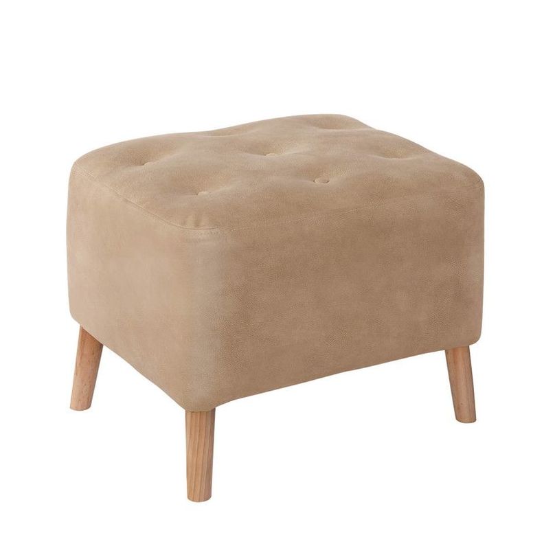 Pouf Lyon  Cuero Kentucky Beige-0