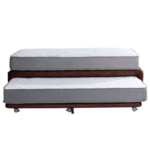 CAMA NIDO ZEN BEST CUERO CAFÉ MORO 1 1/2 PZA-0