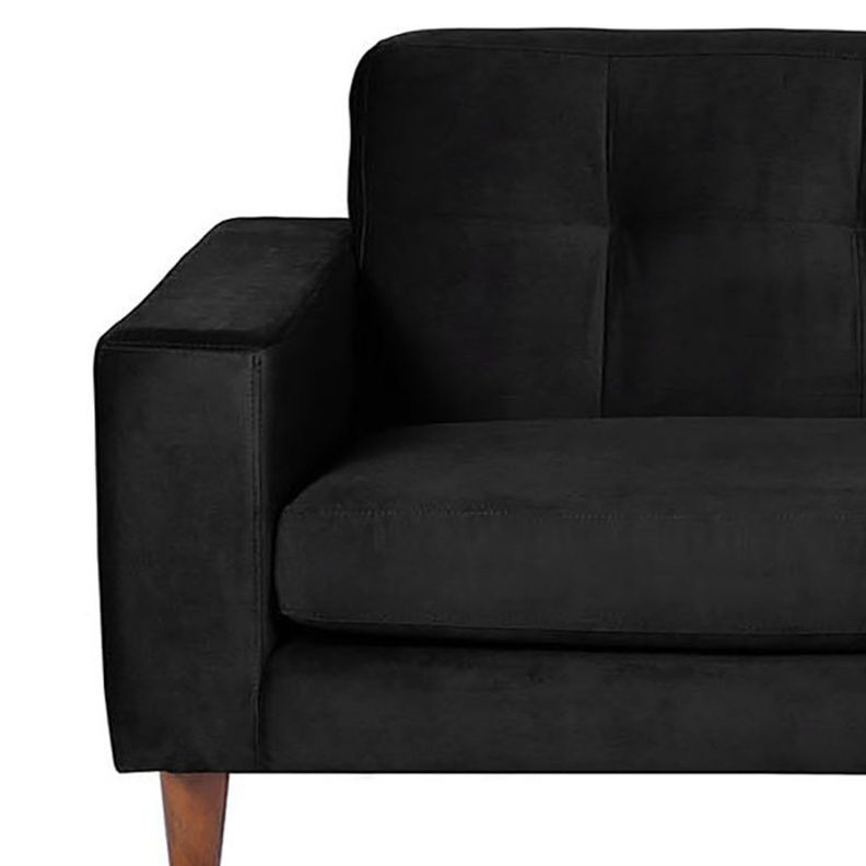 SOFA CHAISELONG DER SALERNO TELA  VELVET  NEGRO-2