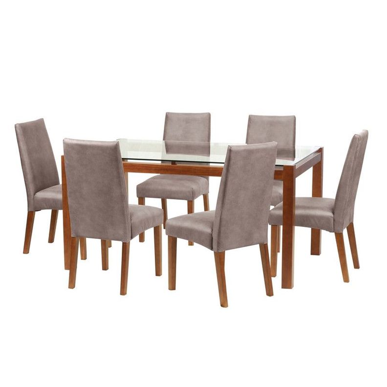 Juego De Comedor Barcelona 1600X1000 S/Cadiz Cuero Gris-0