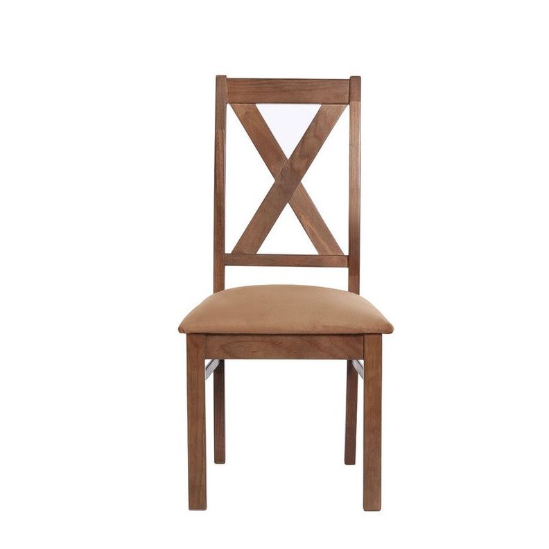 Juego De Comedor Sevilla 2 Sillas Segovia + 2 Bancas Tela Velvet Beige-3