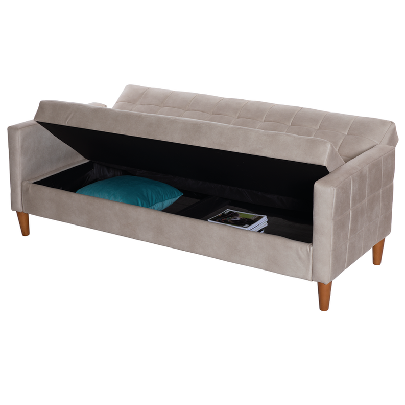 FUTON GENOVA  CUERO KENTUCKY BEIGE-4