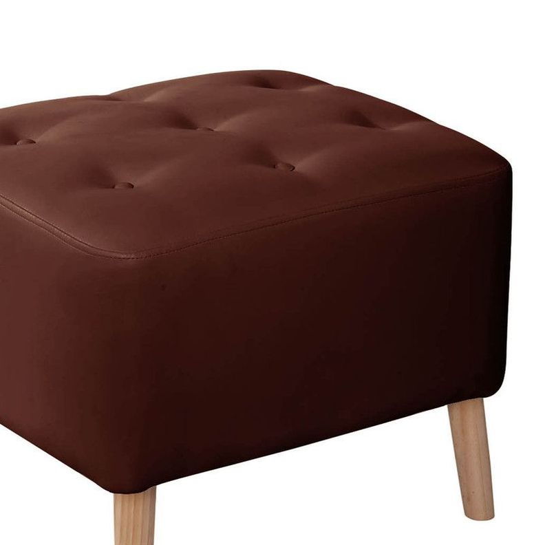 Pouf Lyon Pu Chocolate-1