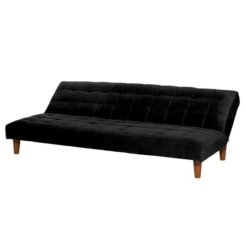 FUTON TURIN  TELA VELVET NEGRO-2