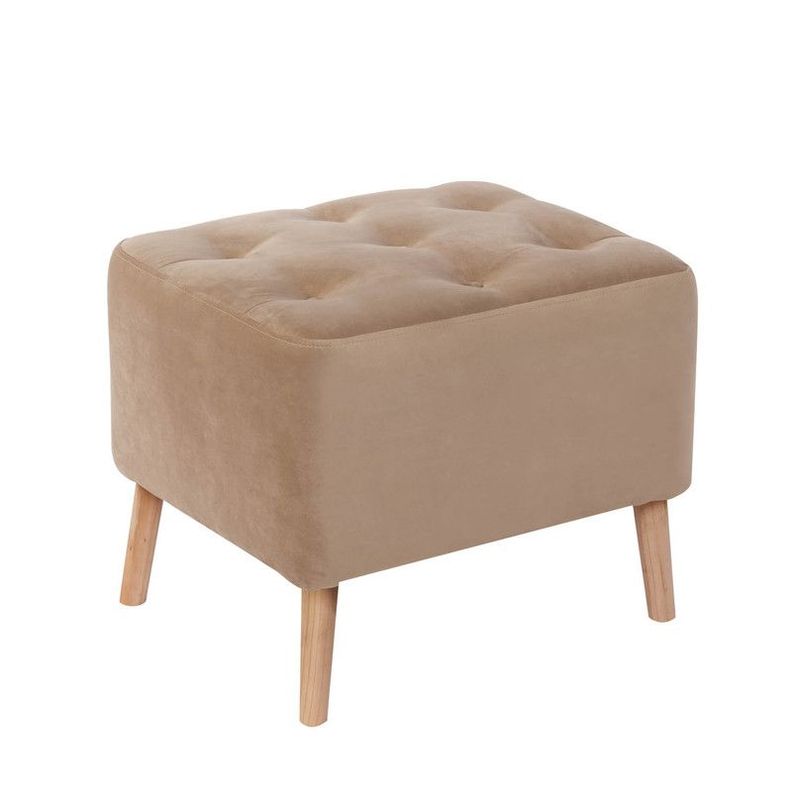 Pouf Lyon Tela Velvet Beige-0