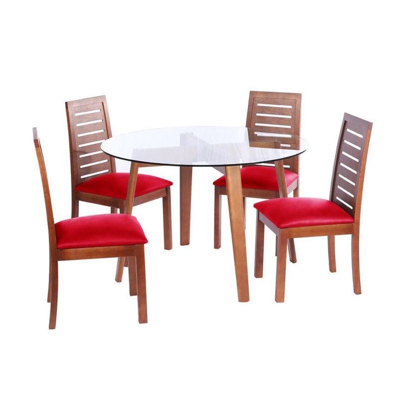 Juego De Comedor Valencia S/Tenerife Pu Rojo-0