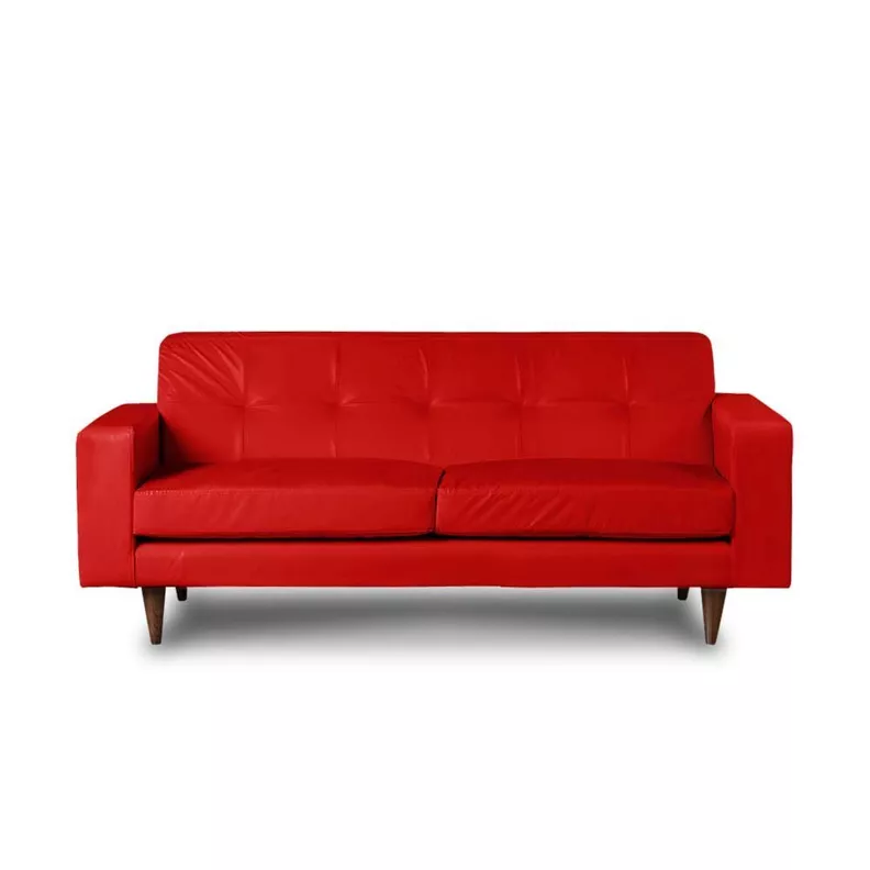 SOFA SALERNO 3C PU ROJO