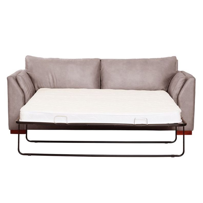 Sofa Cama Milan 2Pl Con Resortes Pocket Cuero Kentucky Gris-2