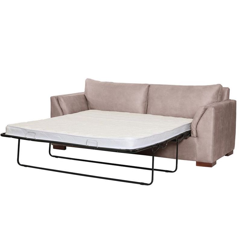 Sofa Cama Milan 2Pl Con Resortes Pocket Cuero Kentucky Gris-0