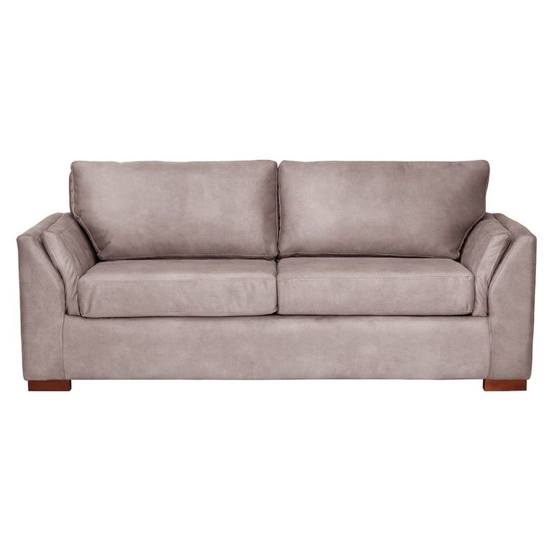Sofa Cama Milan 2Pl Con Resortes Pocket Cuero Kentucky Gris-1