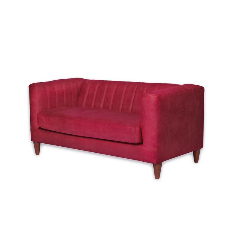SOFA SORRENTO 2C CUERO KENTUCKY ROJO-2