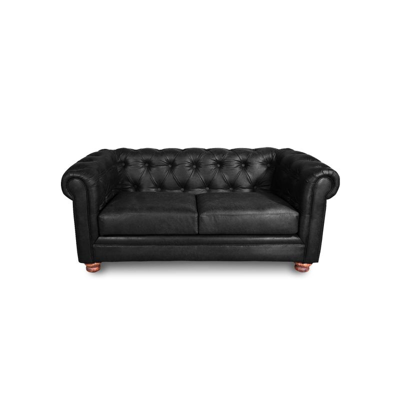 SOFA FLORENCIA 2C CUERO COLORADO NEGRO-0