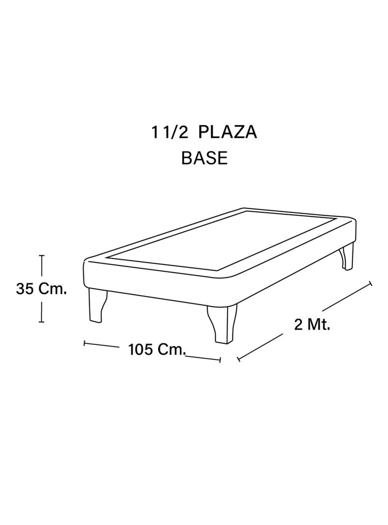 BASE EUROPEA ZEN  PU CHOCOLATE 1 1/2 PZA-2